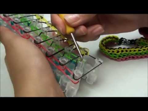 (OLD) Lesson 5: Rainbow Loom® 'Triple single pattern' rubber band bracelet