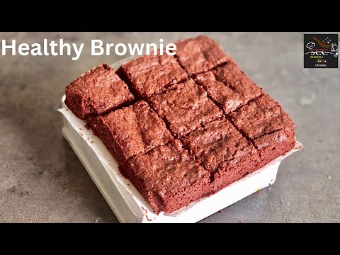 Healthy brownie | gluten-free brownie | eggless healthy bakes