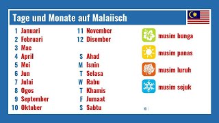 Tage und Monate auf Malaiisch