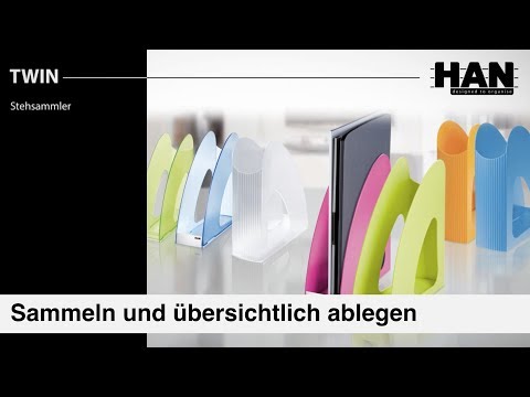 Artikelvideo 1 für HAN Stehsammler TWIN 1610-14D blau Kunststoff, DIN A4, 1 St., Artikelnummer 687202