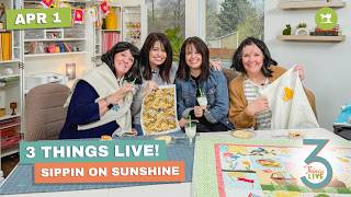 3 Things Live: Easy Machine Embroidery Quilt Tips + Creative Project Ideas