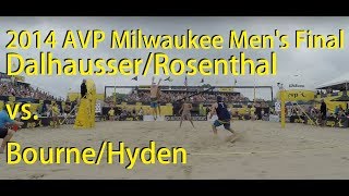 preview picture of video '2014 AVP Milwaukee Open Final, Dalhausser/Rosenthal vs. Bourne/Hyden'