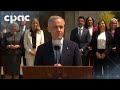 PM Mark Carney speaks with reporters following cabinet swearing-in ceremony – May 13, 2025