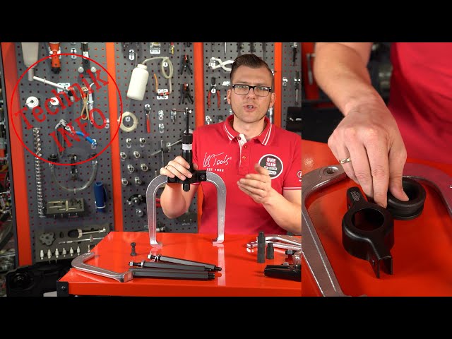Video teaser for KS TOOLS 700.1200 Hydraulischer Abziehersatz 2-armig und 3-armig 22-tlg