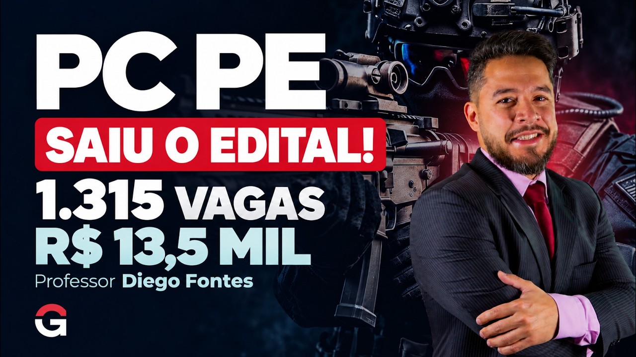 Polícia Civil de Pernambuco: Edital publicado com 1315 Vagas e Salários de até R$ 32.070,88!