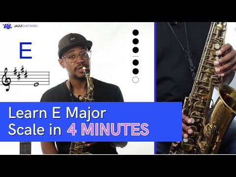 E-Dur-Tonleiter auf dem Altsaxophon (G-Konzert)