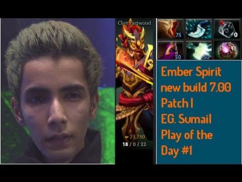 Ember Spirit build patch 7.00 !! 18-0 EG.SUmail Ranked Gameplay