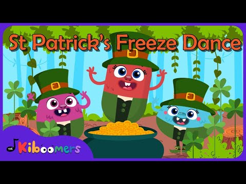 Saint Patrick's Day Freeze Dance  - The Kiboomers Leprechaun Songs for Preschool