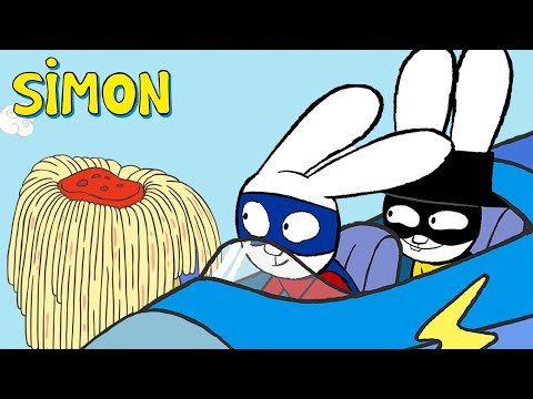 Capa de A Batalha do Espaguete | Simon | Episódios Completos Português 1h | Temp. 4 | Desenhos animados