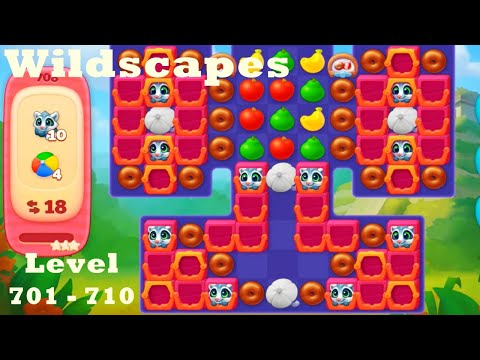 Wildscapes Level 701 - 710 HD Walkthrough | Gameplay | 3 - match game | ios | android | pc | app