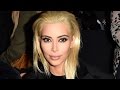 Kim Kardashian PLATINUM Blonde Hair! - YouTube
