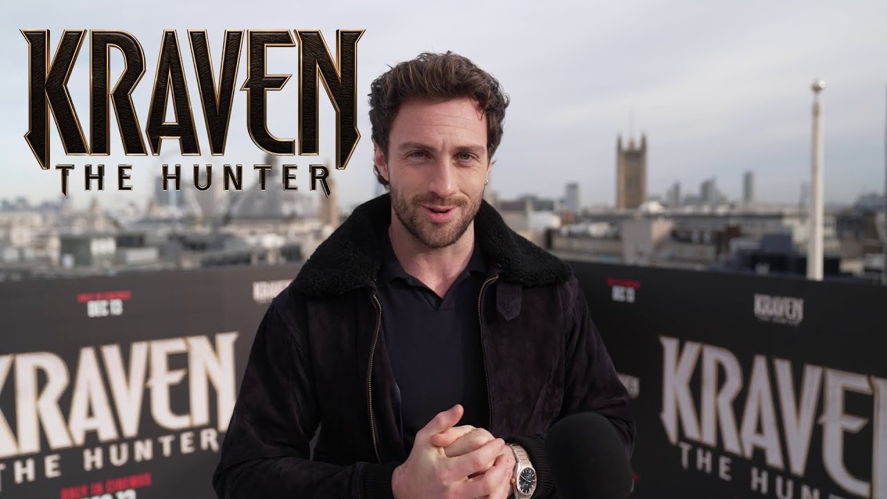 KRAVEN THE HUNTER interviews Aaron Taylor-Johnson & JC Chandor in London - November 21, 2024 4K