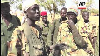 South Sudan soldiers celebrate after taking control of key town