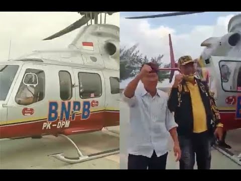 Heboh Ketua DPRD Riau dan AMPG Gunakan Helikopter Milik BNPB ke Bengkalis