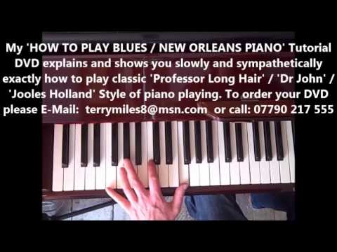 HOW TO PLAY AMAZING BLUES / NEW ORLEANS PIANO.Professor Longhair