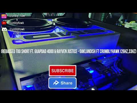 (Rebassed Too $hort ft. Guapdad 4000 & Rayven Justice - OAKLANDISH Ft CrumblyHawk (26Hz,33Hz)