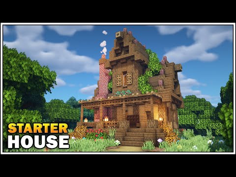 Minecraft Survival Starter House Tutorial [How to Build]