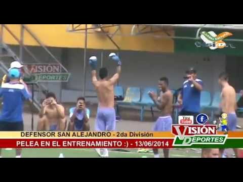 Pelea "BOXEO"- Entrenamiento de Defensor San Alejandro  - VISIÓN DEPORTES