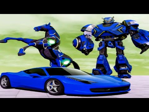 Real Horse Robot Car Transform: Cliff Hanger Horse Robot - Android Gameplay