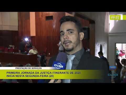 BOM DIA NEWS 20 01 2020  Primeira Jornada da Justiça Itinerante de 2020