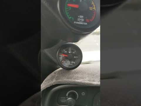 Fuel pressure gauge after needle gauge install.