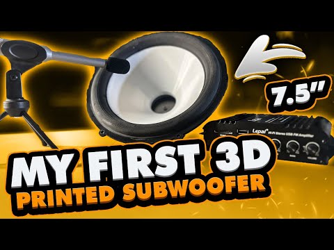 Fully 3D Printed Subwoofer V1.1