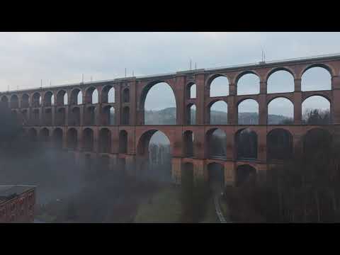 Göltzschtalbrücke im Vogtland - Luftansichten und Geschichte