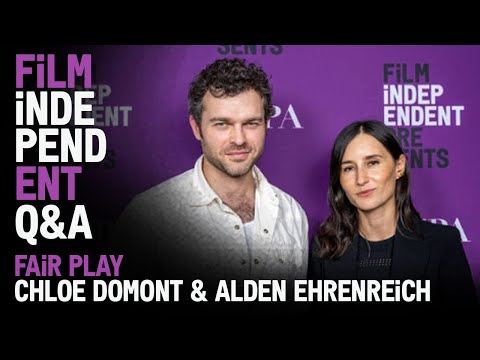 Thumbnail of the video: ALDEN EHRENREICH and CHLOE DUMONT | Fair Play (Netflix) - Q&A | Film Independent Presents