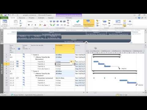 Curso de MS Project - Aula 09 - Dividindo Tarefas