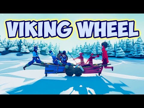 VikingWheel! Brawler+Ice Archer+Longship Carrier vs Every Unit 1v1  - TABS MODS UnitPossessionUpdate