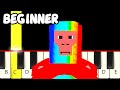 Roblox Steal A Brainrot Theme Fast And Slow Very Easy Piano Tutorial Beginner
