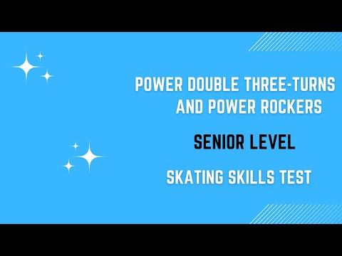 Master Power Double Three-Turns and Rockers: Gold Skating Skills Test