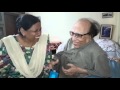 Dr Bashir Badr Being Helped By His Wife Dr Rahat Badr Recite Some Of His Famous Couplets