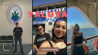 Yalova Üni. Çınarcık Myo Kampüsü | Kardeşimi kayıt ettirmeye gidiyoruz🙂