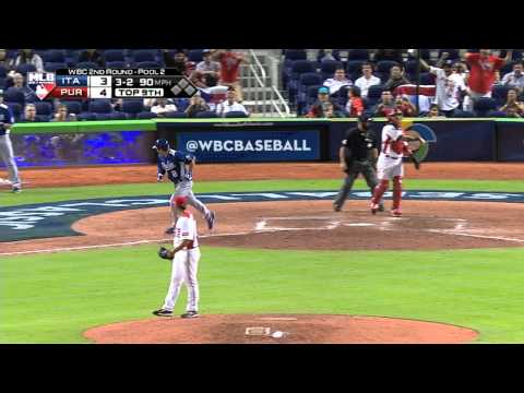 Puerto Rico v Italy (4-3) Baseball Highlights - World Baseball Classic Round 2 [13/03/2013]