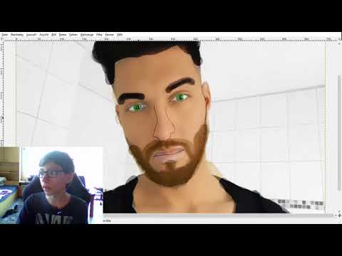Youtuber mit Gimp zeichnen Challenge(+Bestrafung)