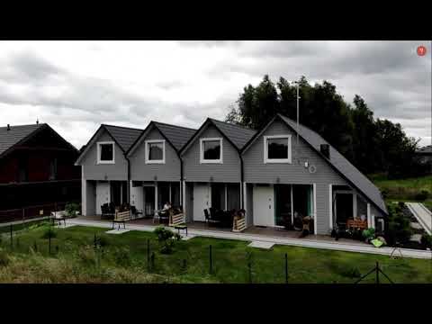 U Wikinga Mielno - z lotu ptaka.