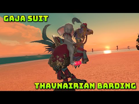 FFXIV: Gaja Suit & Thavnairian Barding
