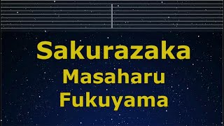 Karaoke♬ Sakurazaka - Masaharu Fukuyama【No Guide Melody】 Instrumental, Lyric Romanized