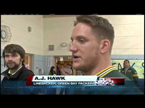 Aj Hawk Visits Kids