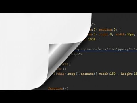 Tutoriel jQuery Page cornée animée