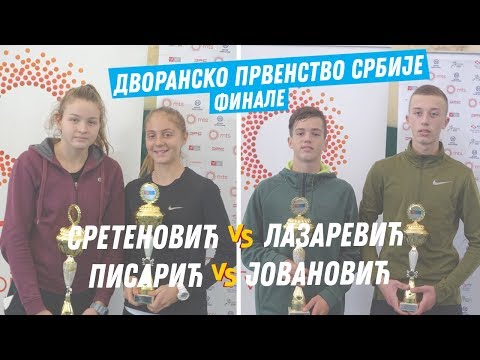 Sretenović - Lazarević, Pisarić - Jovanović, Finale Dvoranskog prvenstva Srbije U16, 27.12.19.