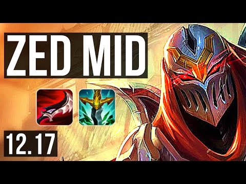 ZED vs TALIYAH (MID) | 10/0/2, 1.5M mastery, Legendary, 800+ games | KR Master | 12.17