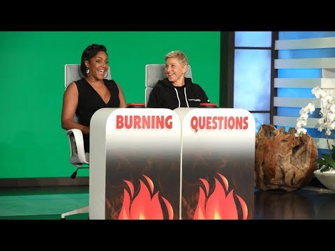 Tiffany Haddish Answers Ellen's 'Burning Questions' - Part 1