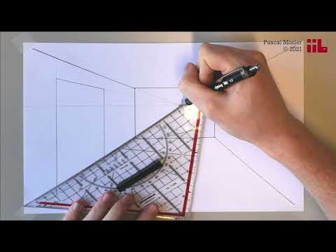 Einen Innenraum in der Zentralperspektive zeichnen – 2. Tür | iib TU Darmstadt