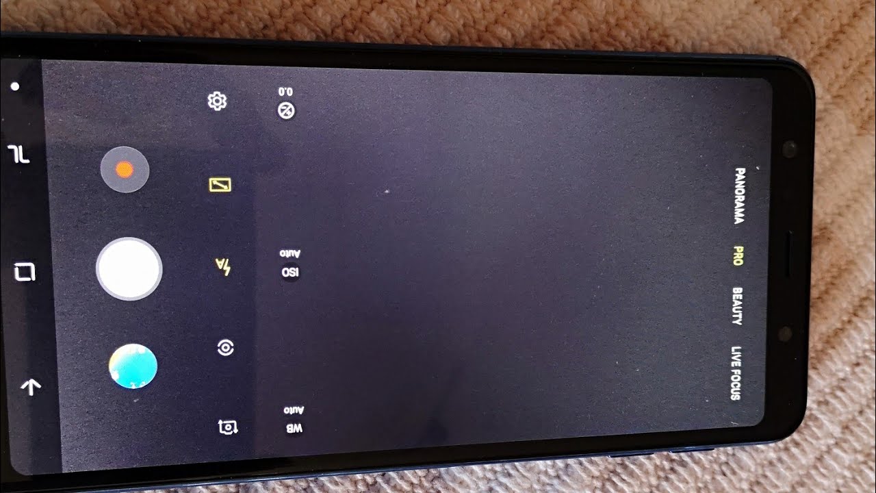 Samsung galaxy a7 2018 camera settings