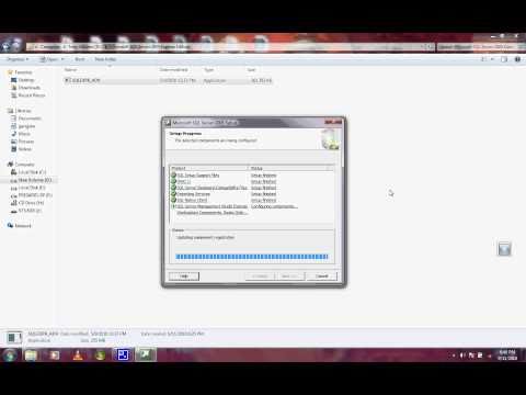 comment installer sql server 2005