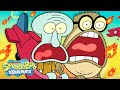Squidward And Bubble Bass Fall From A Plane ️ BassWard Full Scene SpongeBob