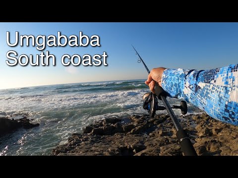 Fishing down The South Coast at UMGABABA Beach. South Africa, KZN.