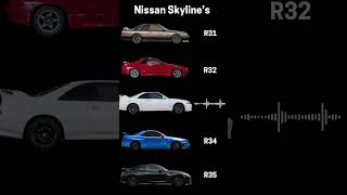 Download lagu Evolution of the Nissan Skyline: Generations of Pure Engine Sound! mp3